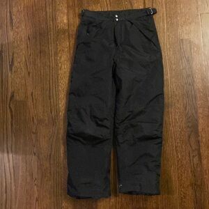 Kids Black Snow Pants